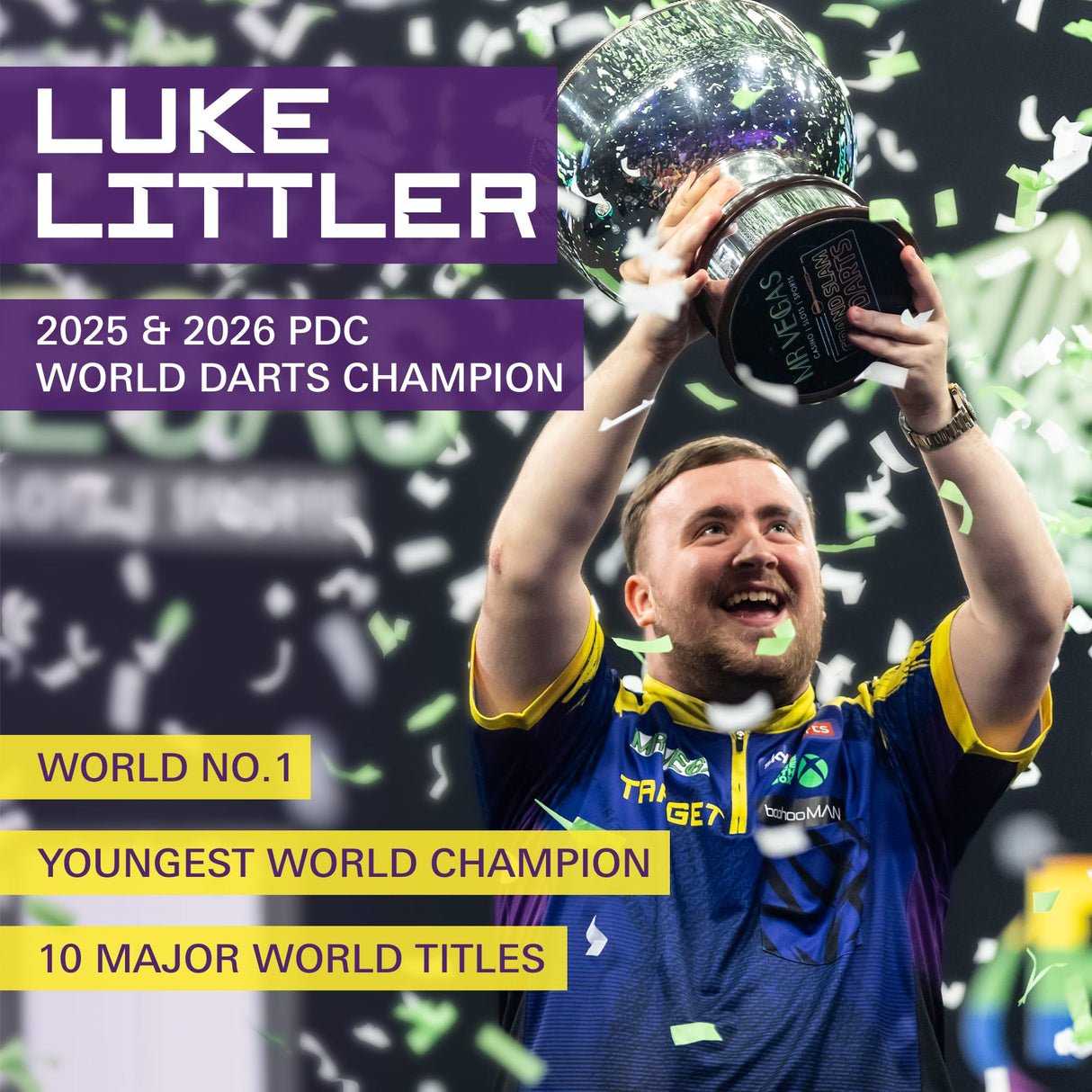 Target Luke Littler Darts - Soft Tip - 95% Tungsten - Loadout 19g