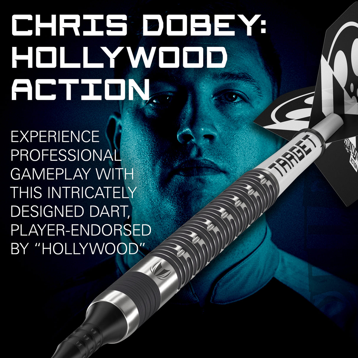 Target Chris Dobey Darts - Soft Tip - 90% Tungsten - Hollywood Action 20g