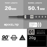 Target Chris Dobey Darts - Soft Tip - 90% Tungsten - Hollywood Action 20g