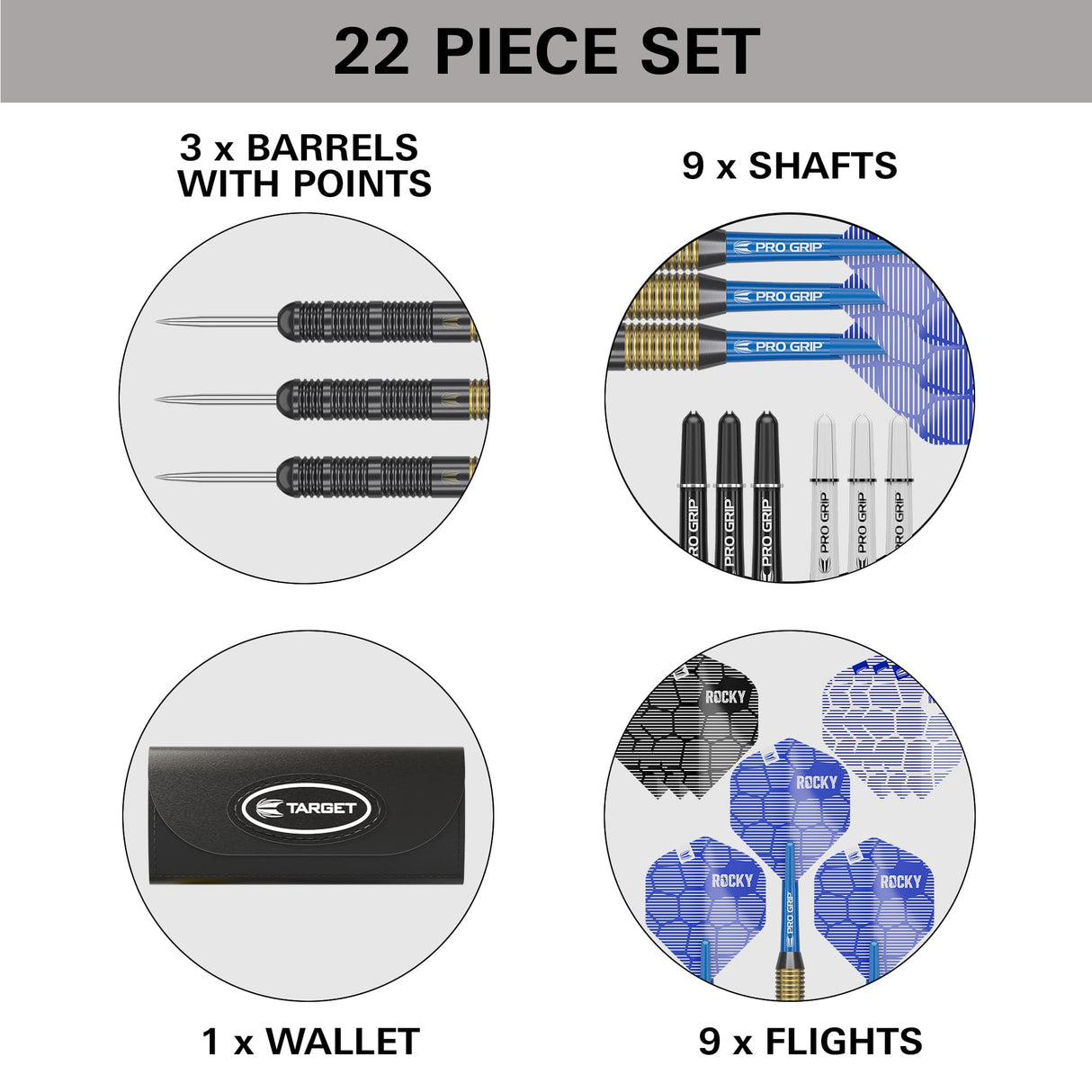 Target Josh Rock Darts - Steel Tip - Brass 22g