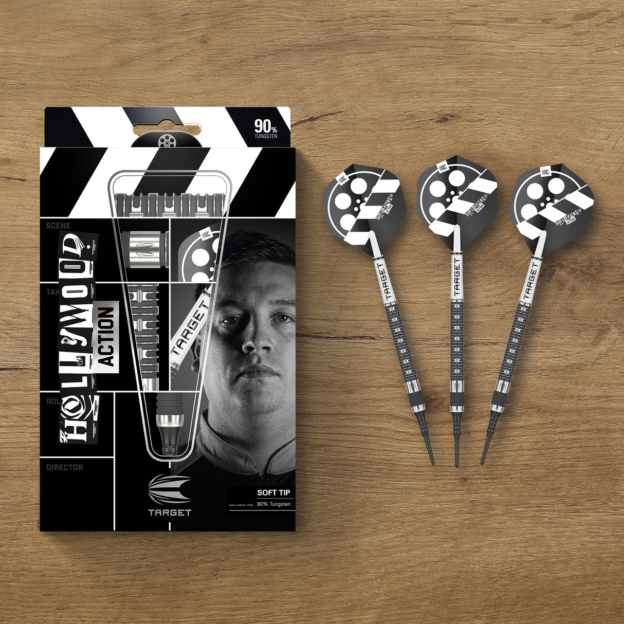 Target Chris Dobey Darts - Soft Tip - 90% Tungsten - Hollywood Action 20g