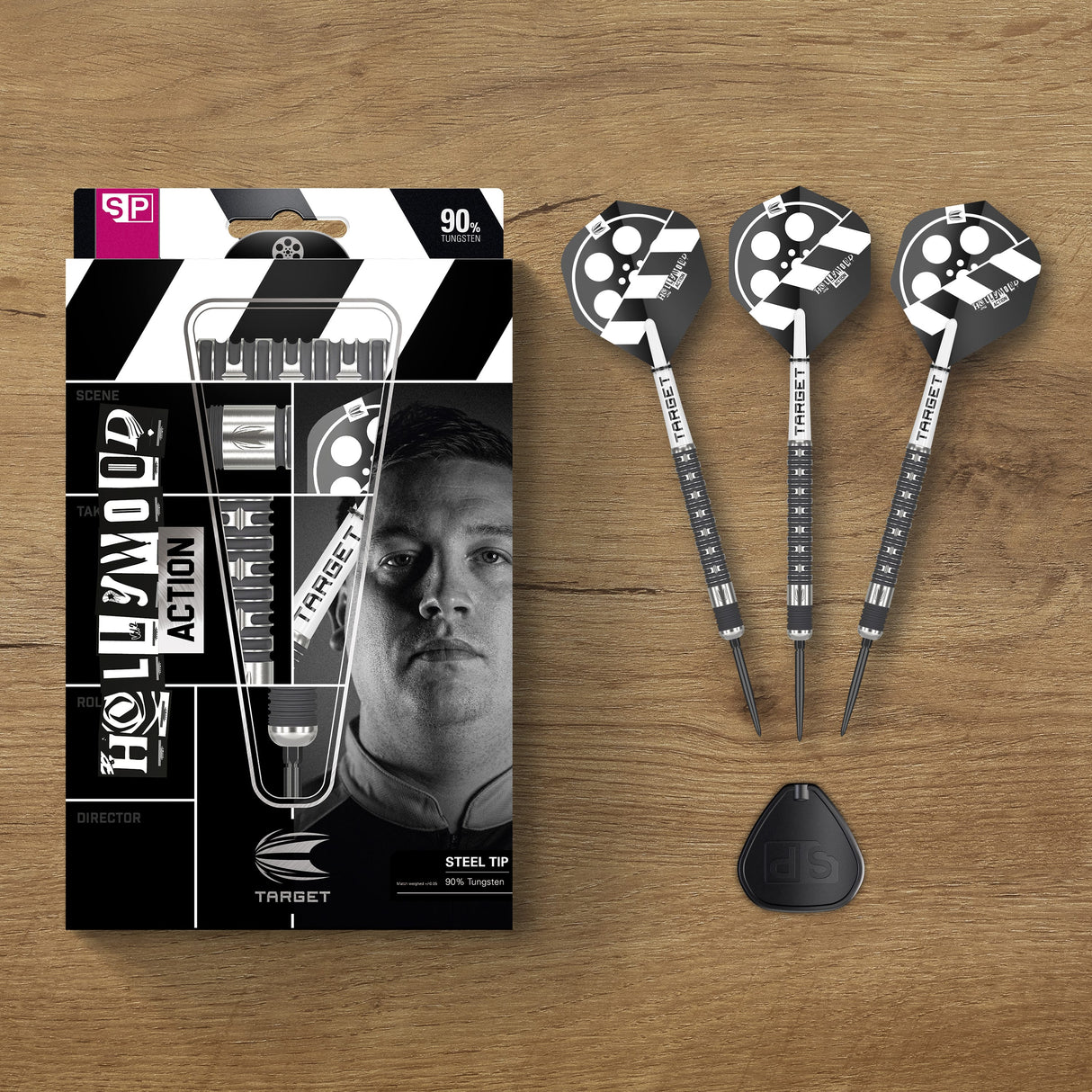 Target Chris Dobey Darts - Steel Tip - 90% Tungsten - Hollywood Action