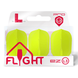 L-Style - EZ L-Flights - Integrated Champagne Ring - L3 Small Standard - Neon Yellow