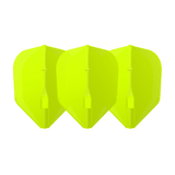 L-Style - EZ L-Flights - Integrated Champagne Ring - L3 Small Standard - Neon Yellow