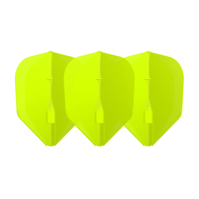 L-Style - EZ L-Flights - Integrated Champagne Ring - L3 Small Standard - Neon Yellow