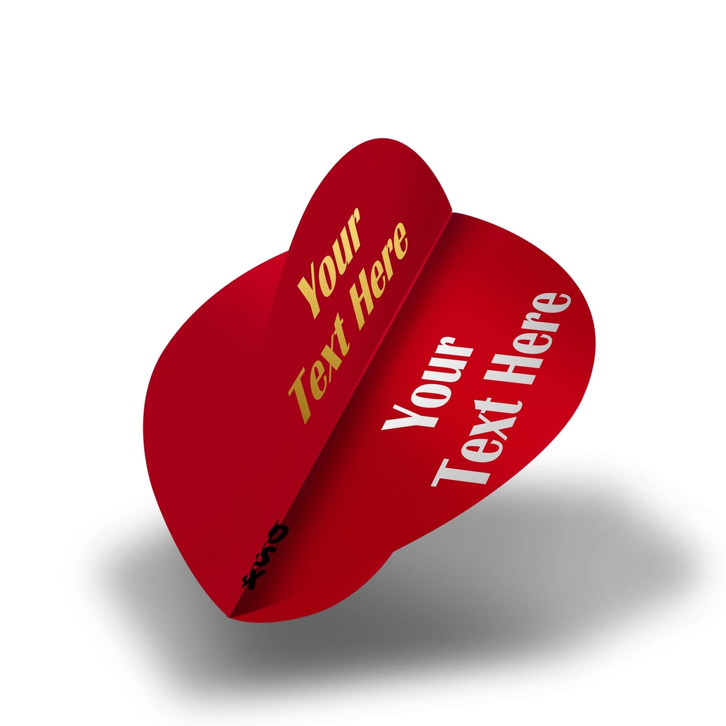 Personalised Flights - Extra Strong - Hot Foil - 5 Sets - Pear - Red
