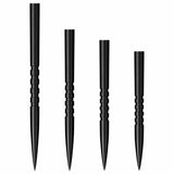 Shot Grip Dart Points - Steel Tip - 5 Ring - Black