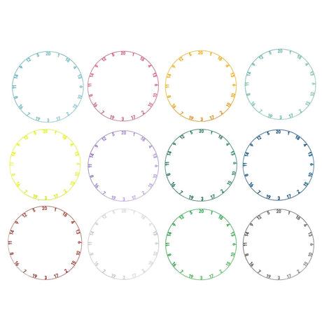 Precise 180 Number Ring - One-Piece - Colours
