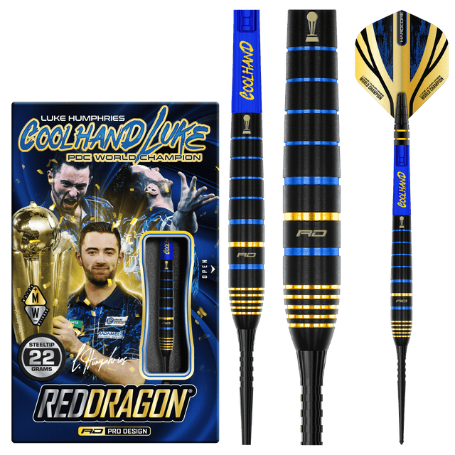 Red Dragon Luke Humphries Darts - Steel Tip - 90% Tungsten - TX4