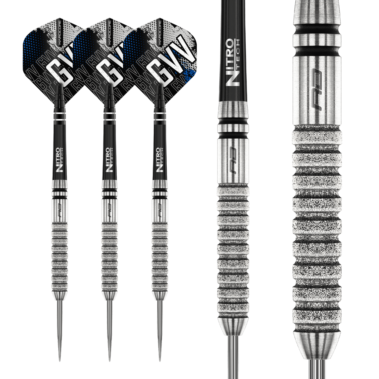 Red Dragon Gian van Veen Darts - Steel Tip - 90% Tungsten - Diamond 21g