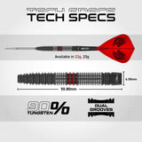 Red Dragon Jonny Clayton Switch Darts - Steel Tip - 90% Tungsten - Hiraeth