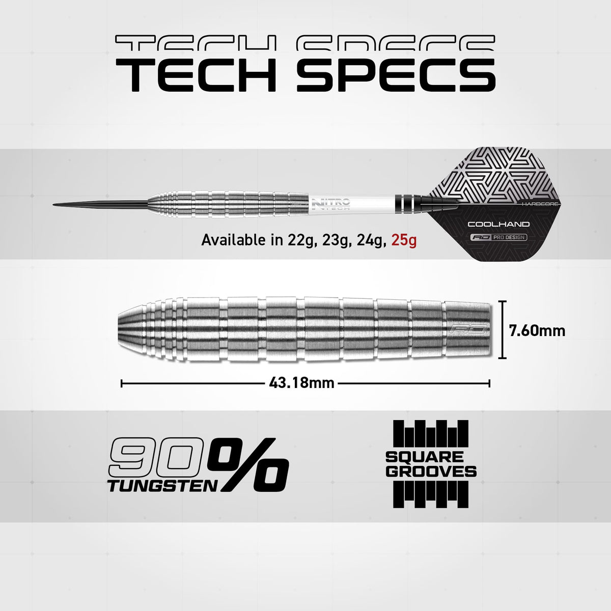 Red Dragon Luke Humphries Darts - Steel Tip - 90% Tungsten - TX1