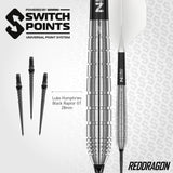 Red Dragon Luke Humphries Switch Darts - Steel Tip - 90% Tungsten - TX1
