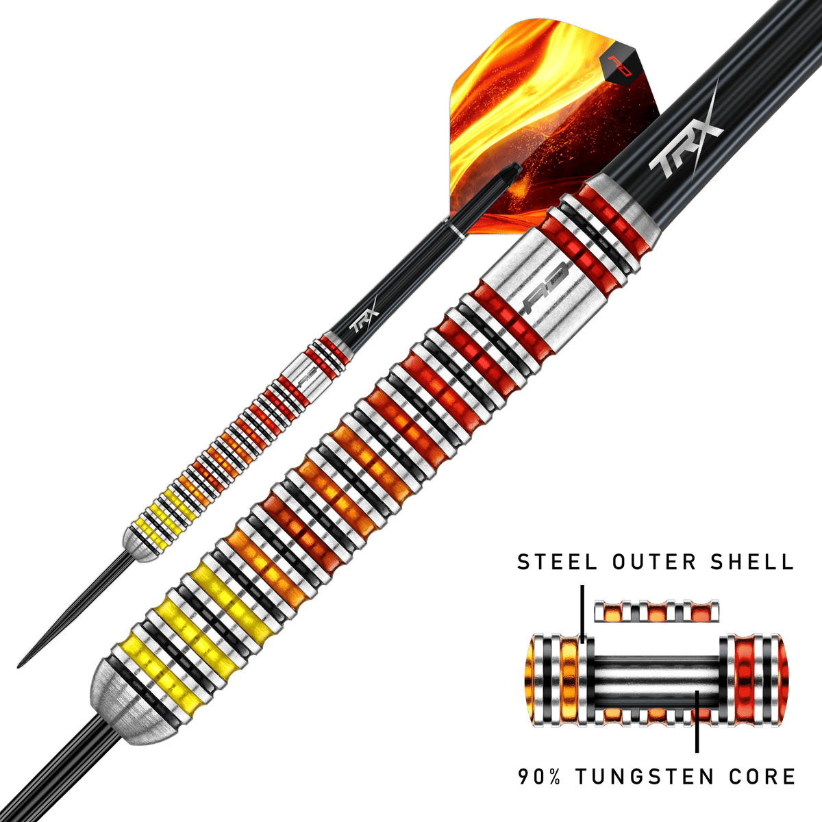 Red Dragon Furnace Darts - Steel Tip - 90% Tungsten