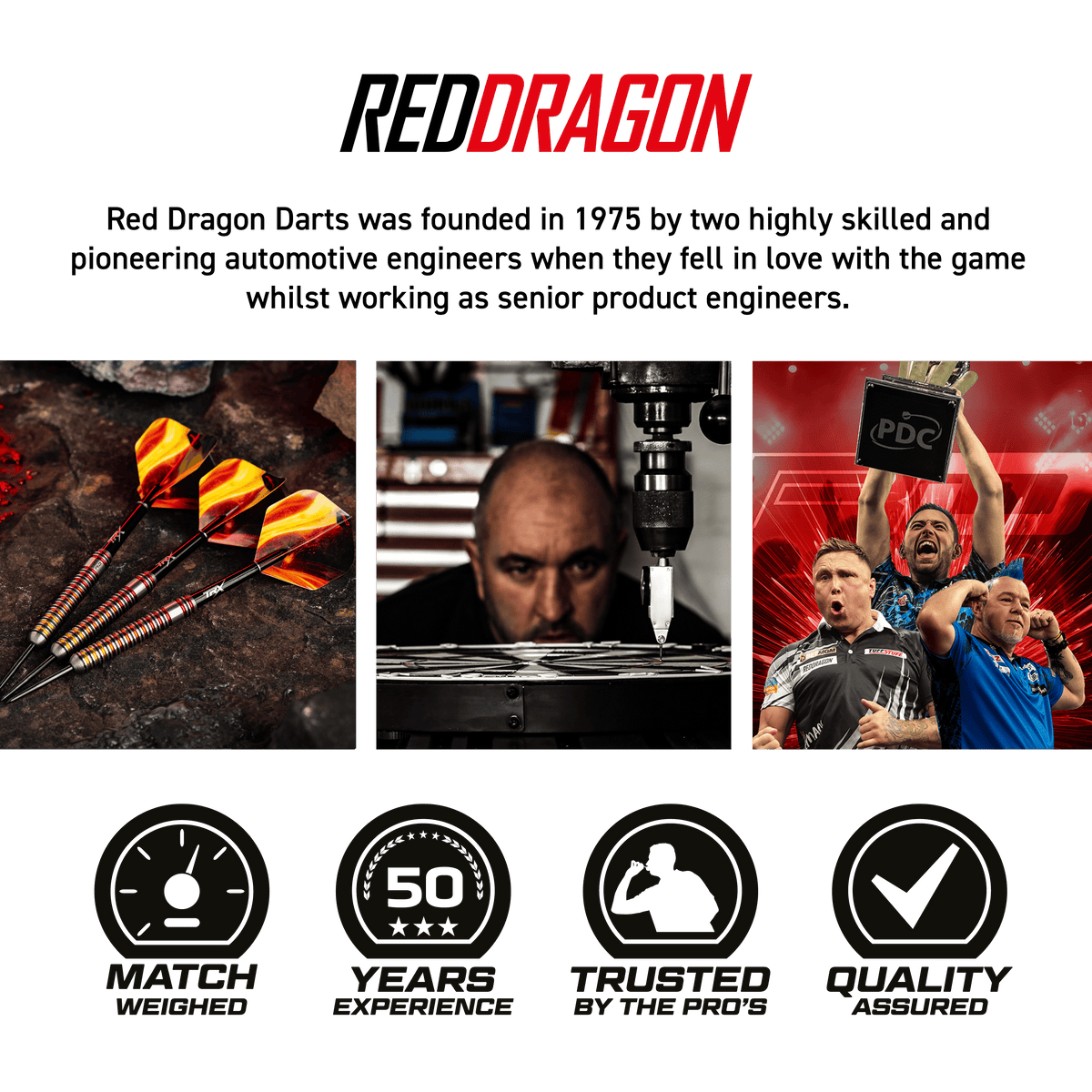 Red Dragon Furnace Darts - Steel Tip - 90% Tungsten