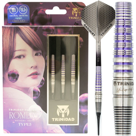 Trinidad Undisputed Darts - Soft Tip - 95% Tungsten - Romero 3 - Coral - 20g