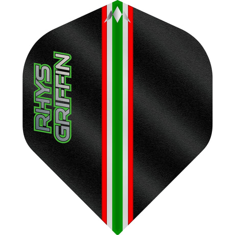 Mission Solo Dart Flights - 100 Micron Standard No2 - Rhys Griffin