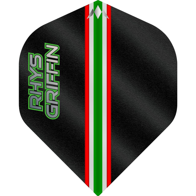 Mission Solo Dart Flights - 100 Micron Standard No2 - Rhys Griffin