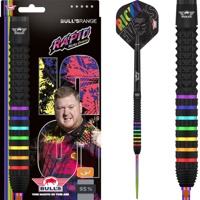 Bulls Ricky Evans CP Darts - Steel Tip - 95% Tungsten