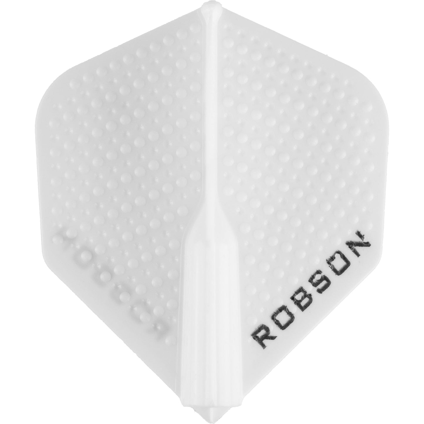 Robson Plus Dart Flights - for all shafts - Std No2 - Dimpled White
