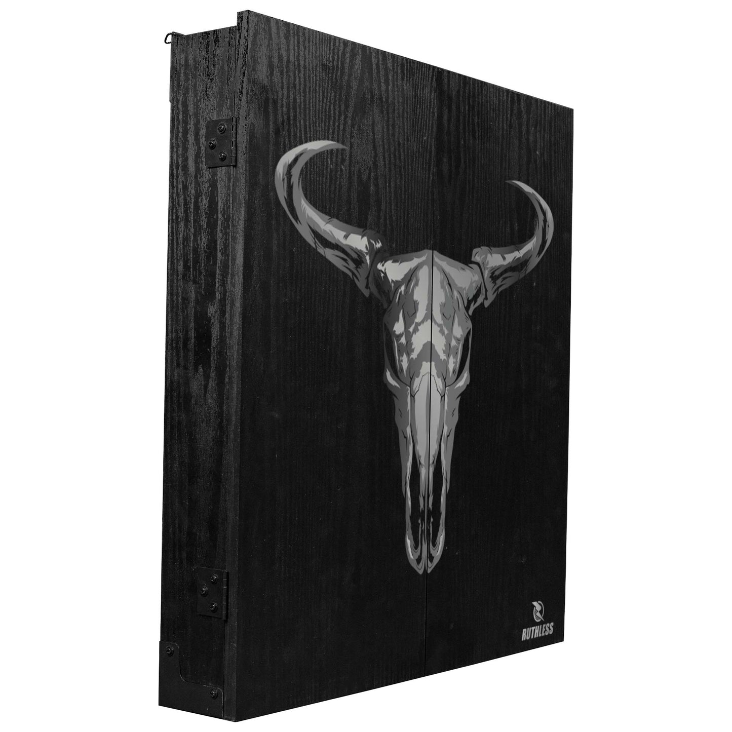Ruthless Dartboard Cabinet - Square Design - Skull