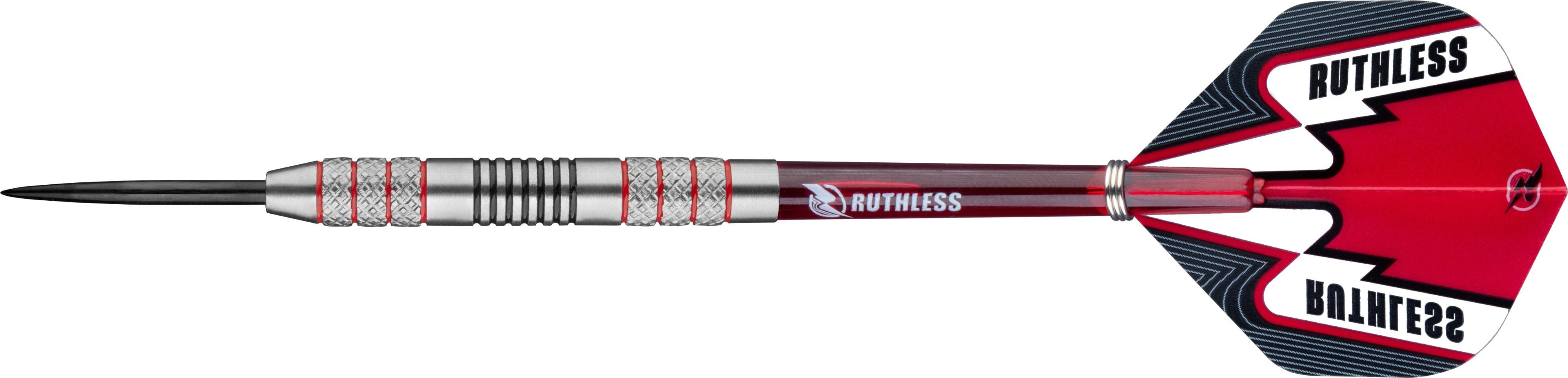 Ruthless Winners Darts Steel Tip Twin Knurl Black & Red 22g