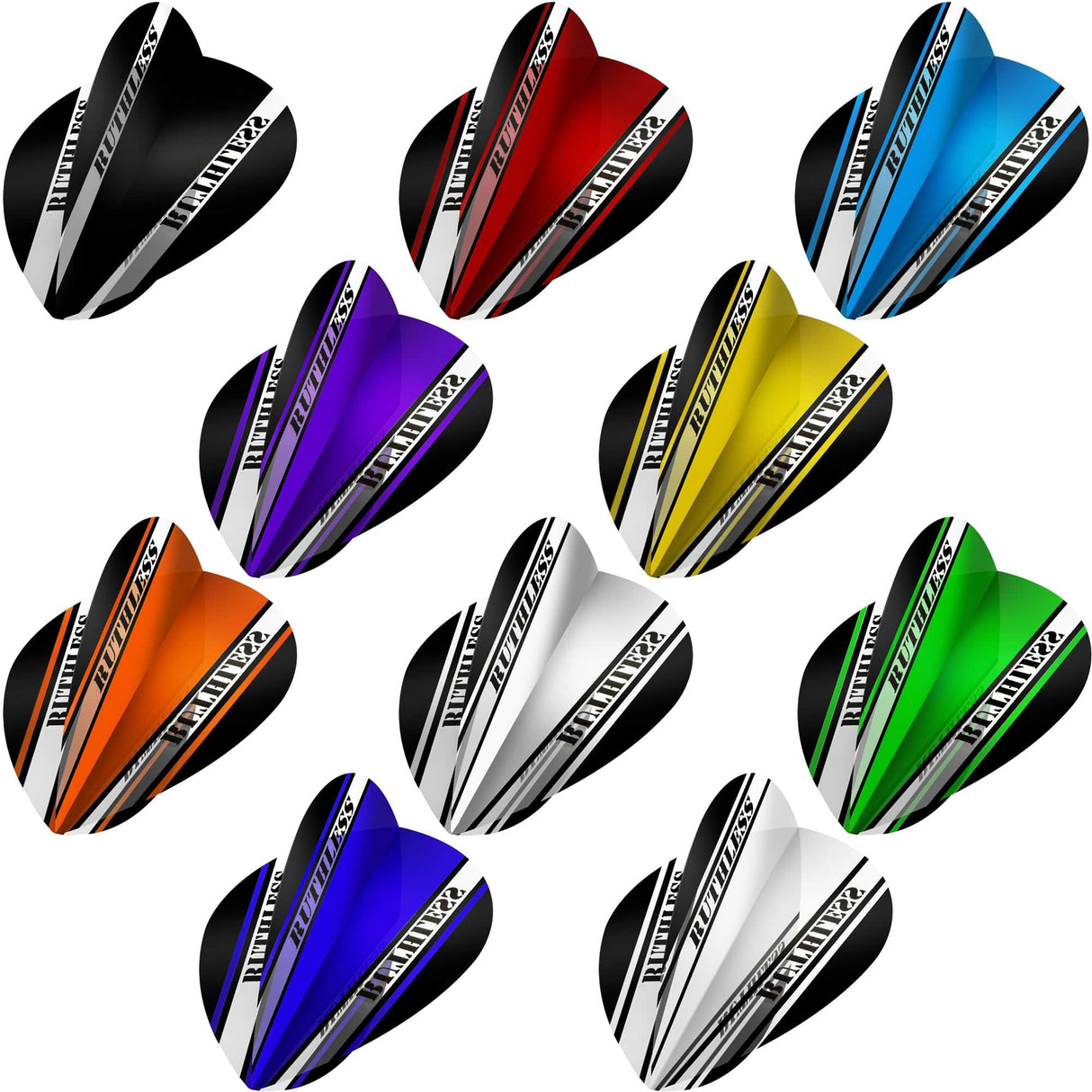 *Ruthless - V100 Pro - Dart Flights - 100 Micron - Pear