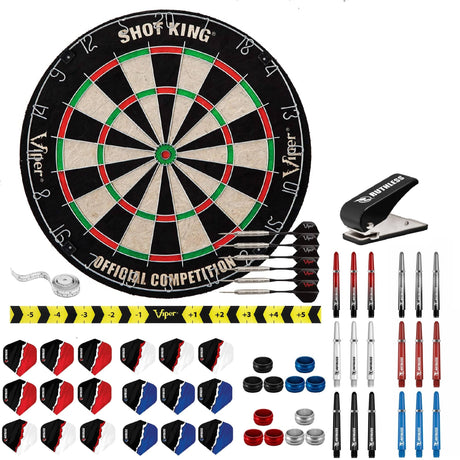 Viper Shot King Dartboard Starter Set - Dart Board, Darts & Accessories