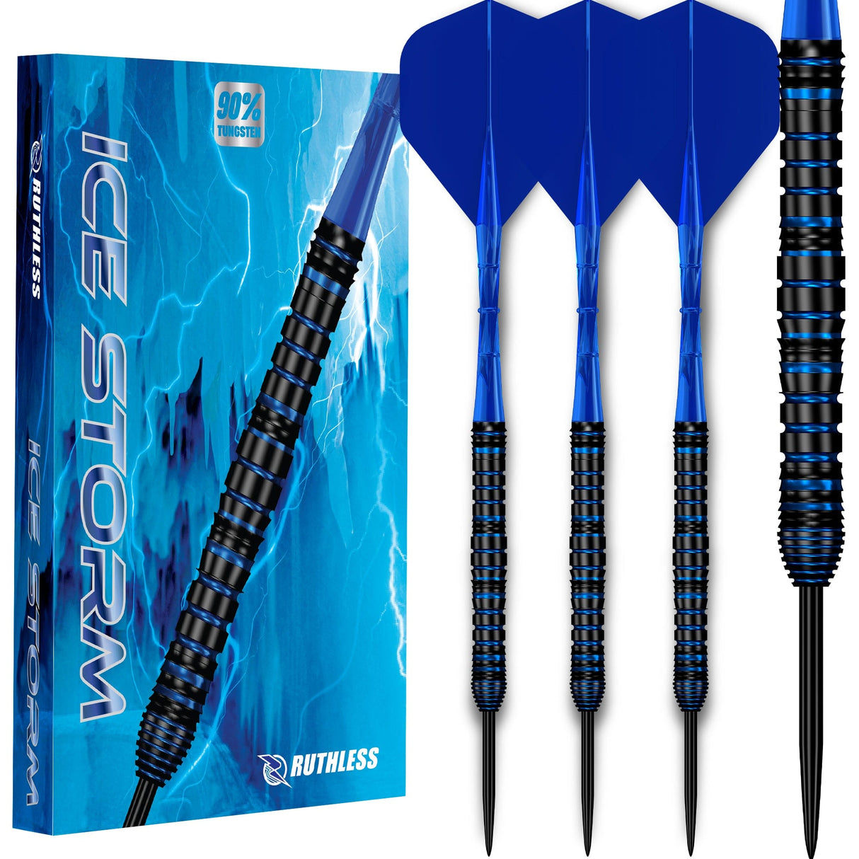 Ruthless Icestorm Darts - Steel Tip - 90% Tungsten 22g