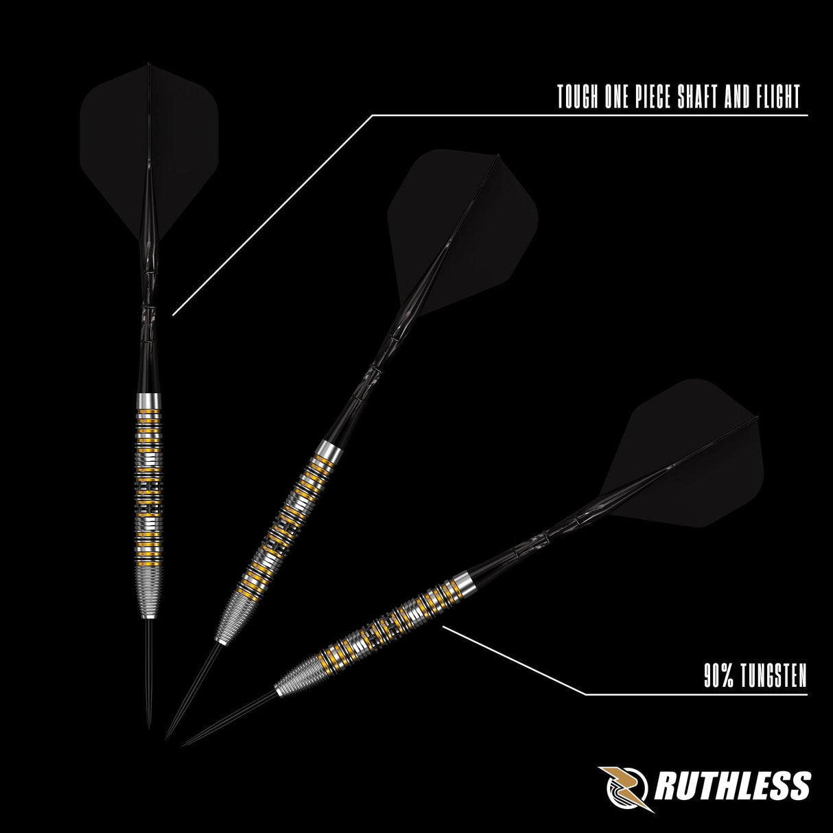Ruthless Sandstorm Darts - Steel Tip - 90% Tungsten 24g
