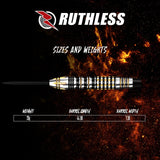 Ruthless Solar Storm Darts - Steel Tip - 90% Tungsten 23g