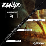 Ruthless Tornado Darts - Steel Tip - 90% Tungsten 24g