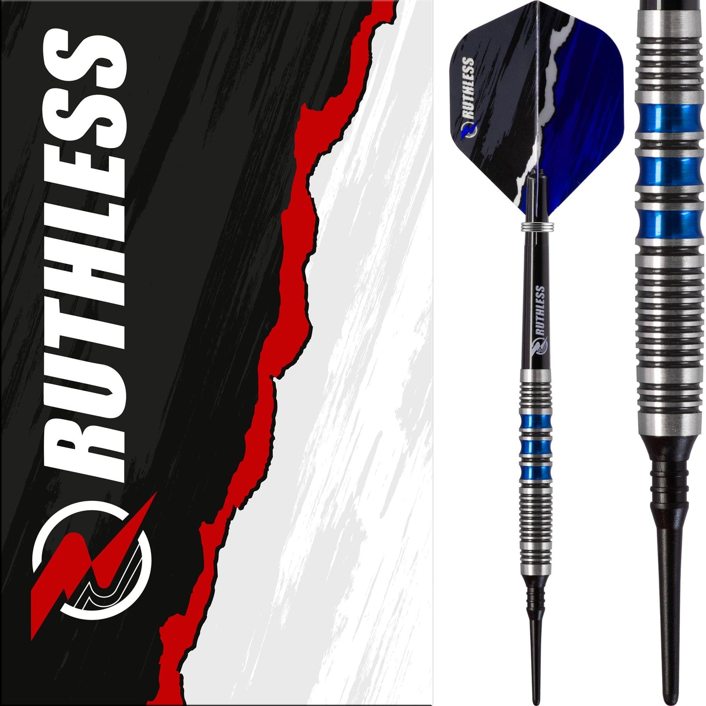 Ruthless Blue Falcon Darts - Soft Tip Tungsten - BW 16.0g - Blue - 18g 18g
