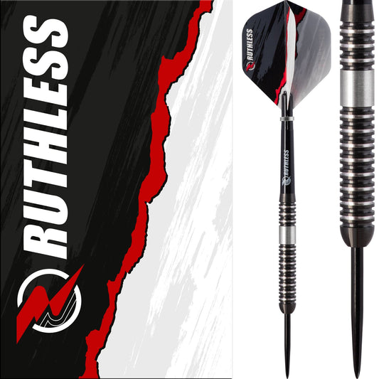 Ruthless Night Hawk Darts - Steel Tip Tungsten - Black 23g