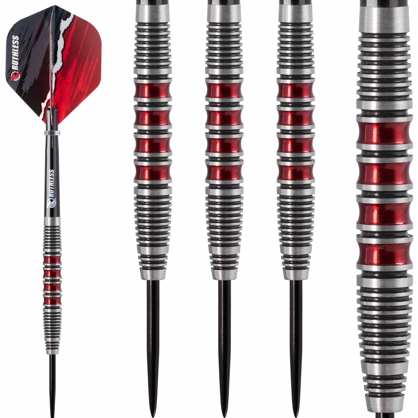 Ruthless Red Falcon Darts - Steel Tip Tungsten - Red
