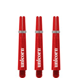 Unicorn Gripper 3 Dart Shafts - Nylon Stems - Red Short