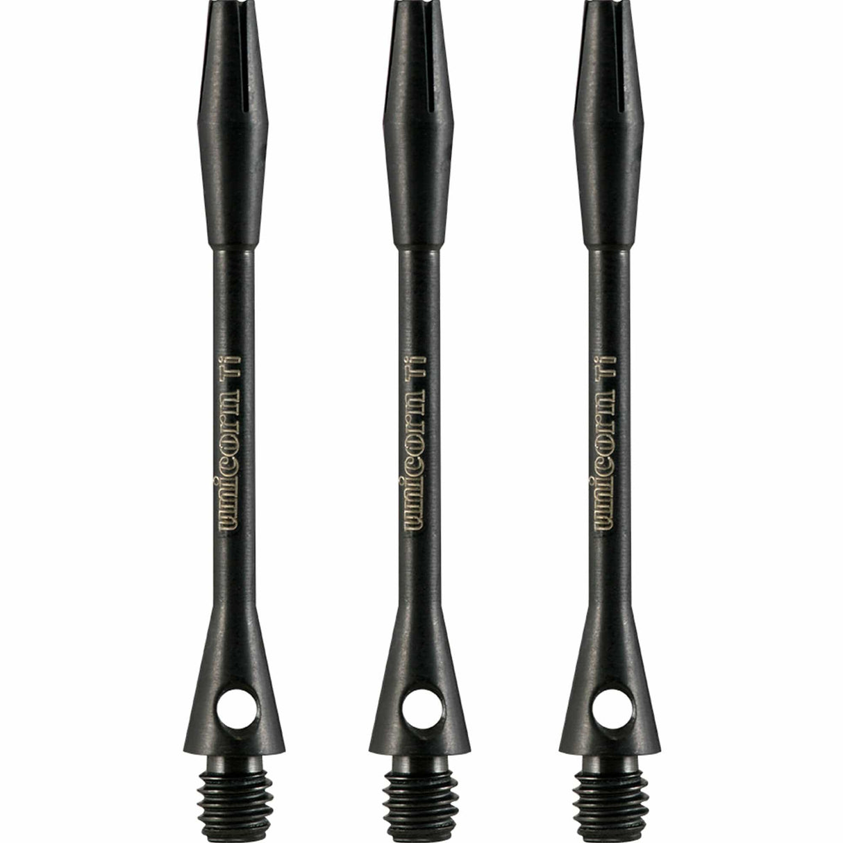 *Unicorn XLTi Dart Shafts - Titanium Stems - Black Medium