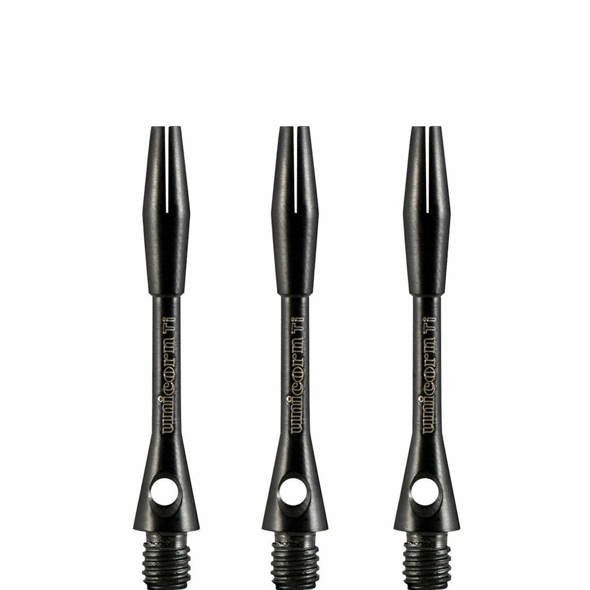 *Unicorn XLTi Dart Shafts - Titanium Stems - Black Short