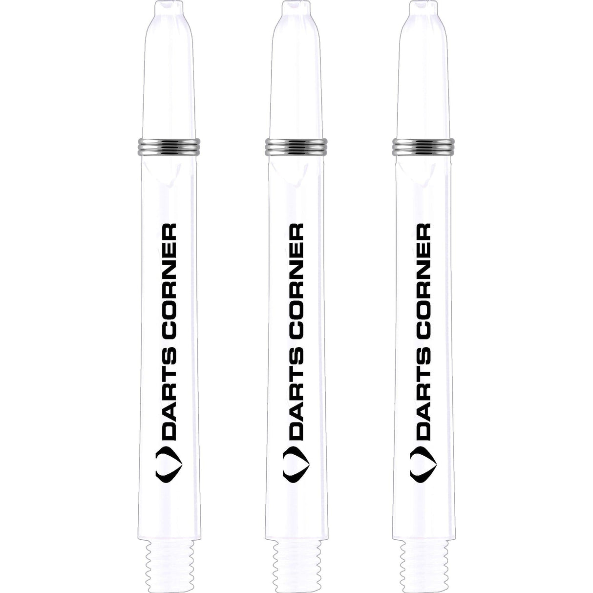 *Darts Corner Polycarbonate Shafts - Dart Stems - Milky White Medium