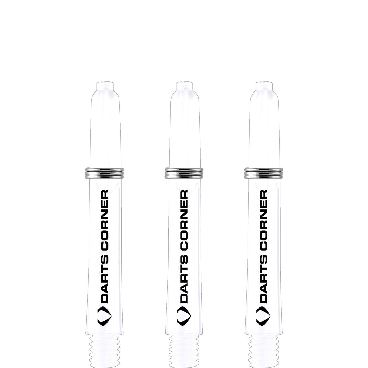 *Darts Corner Polycarbonate Shafts - Dart Stems - Milky White Short