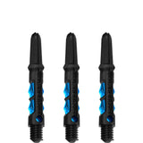 Harrows Carbon ST Shafts - Dart Stems - Black & Aqua Blue Short