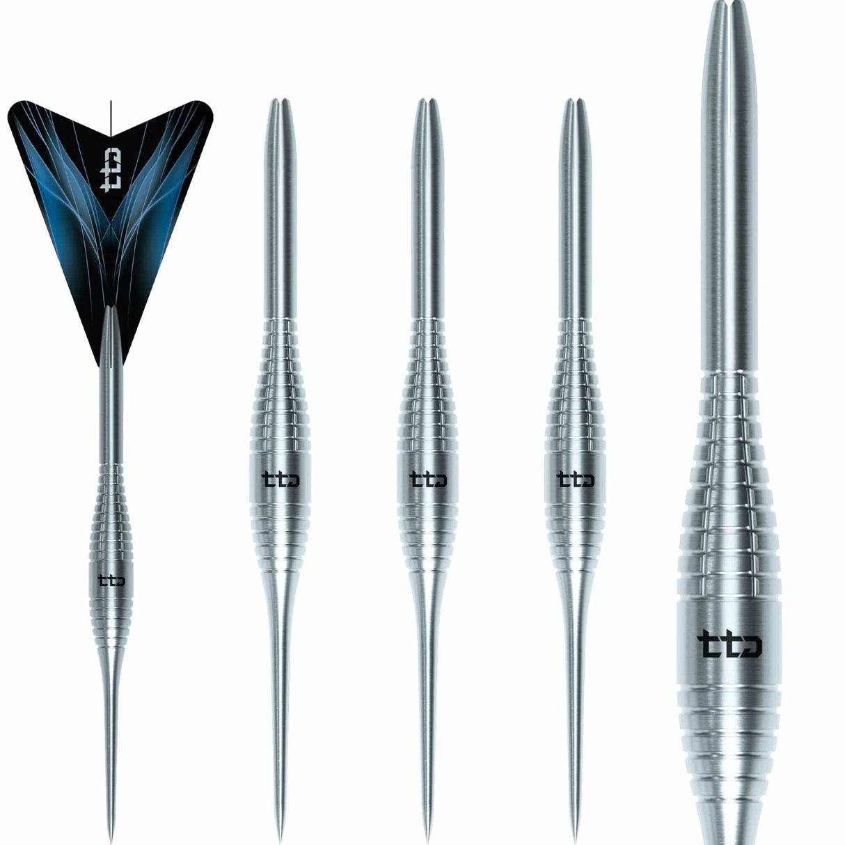 Caliburn TTD Darts - Complete Titanium Dart - T2 - Silver 6g