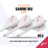 Caliburn SUP Dart Flights - Moulded Shaft & Flight - Sammi Wu - Standard No6