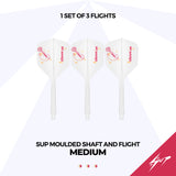 Caliburn SUP Dart Flights - Moulded Shaft & Flight - Sammi Wu - Standard No6