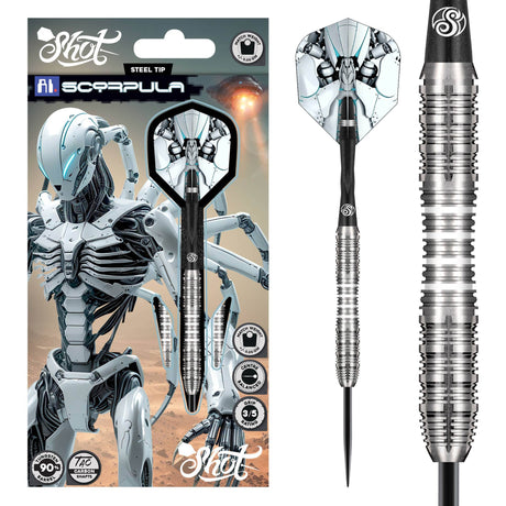 Shot AI Darts - Steel Tip - 90% Tungsten - Scorpula
