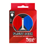 Shot Flight Deck - One Piece Dart Flight and Shaft System - Tricolor - Medium