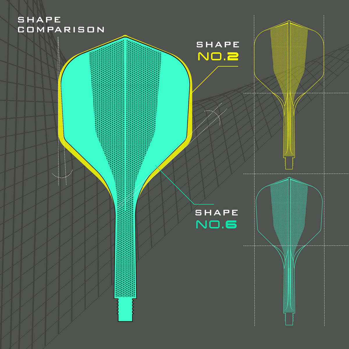 Harrows Solo 2 Dart Flights - Moulded Shaft & Flight