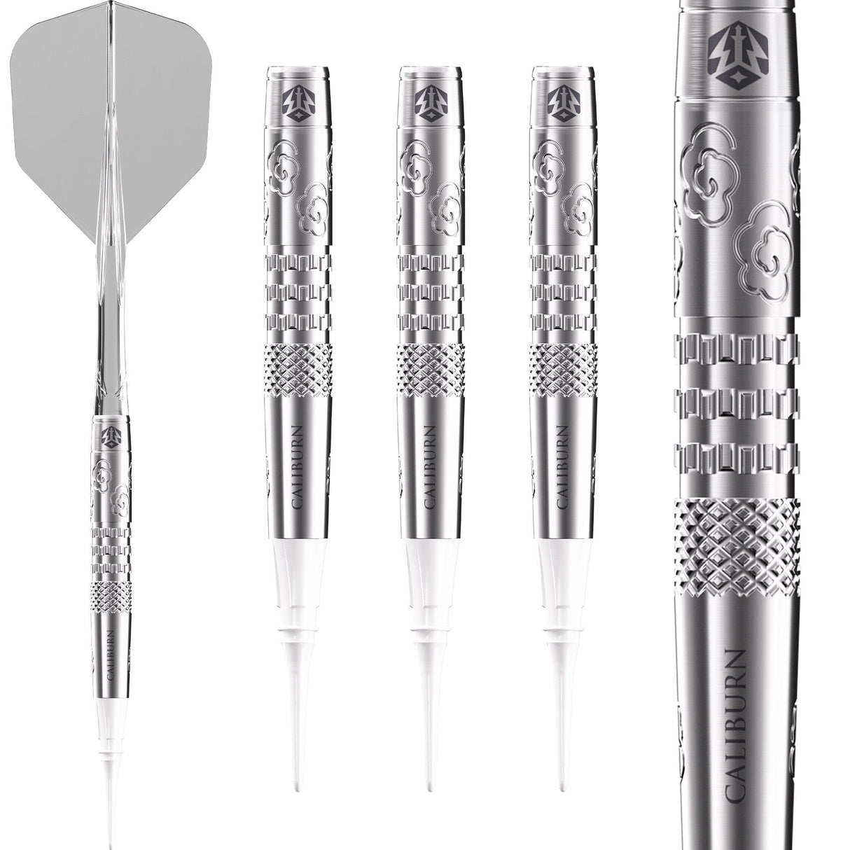 Caliburn Player Darts - Soft Tip - 95% Tungsten - Sky - 20g
