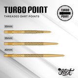 Shot Turbo Dart Points - Steel Tip - Kapene - Gold Ti