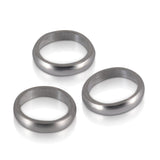 Shot Shaft Rings - Aluminium - Silver - Set of 3